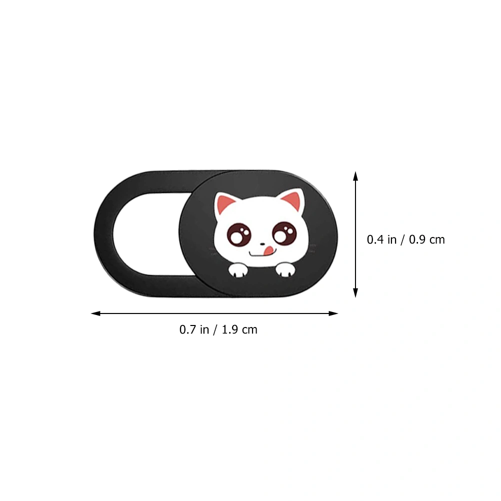6pcs Cartoon Kitten Webcam Slider Camera Cover Slider Computer Webcam Cover