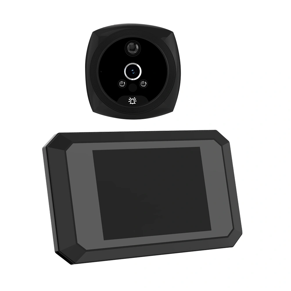 1 Set Doorbell With Camera And Monitor Night Vision Peephole Camera Doorbell