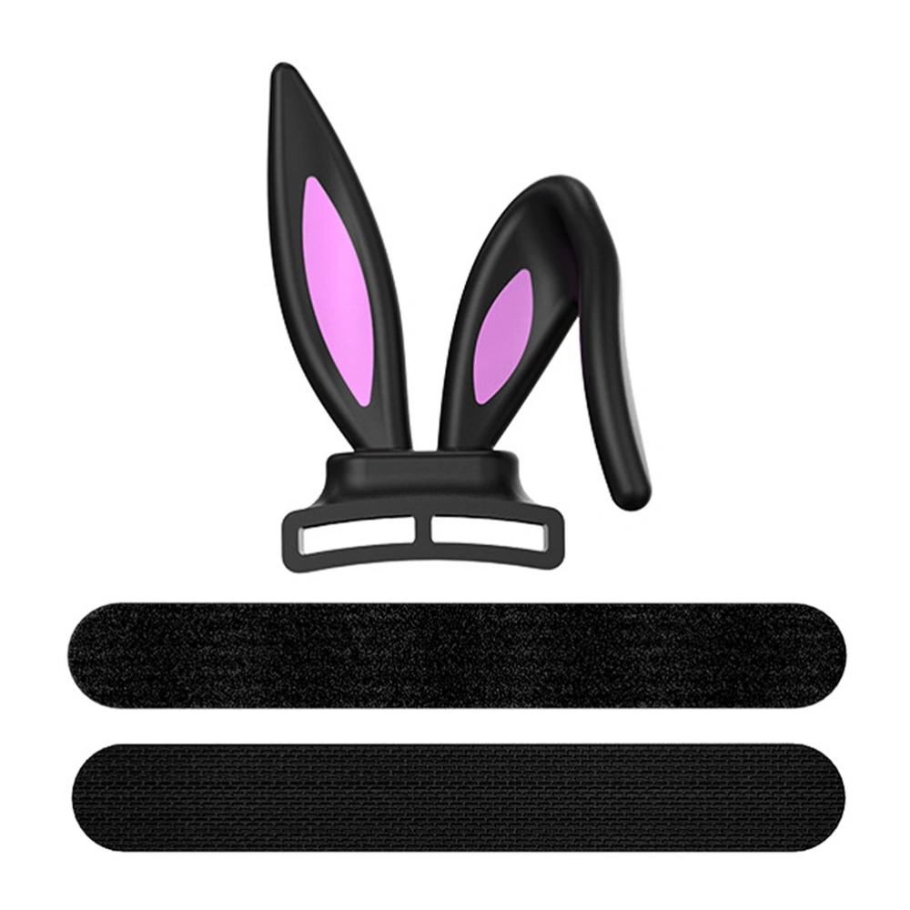 Bunny Ear Headphone Decor Cosplay Bunny Ear Adorable Silicone Headset Decor