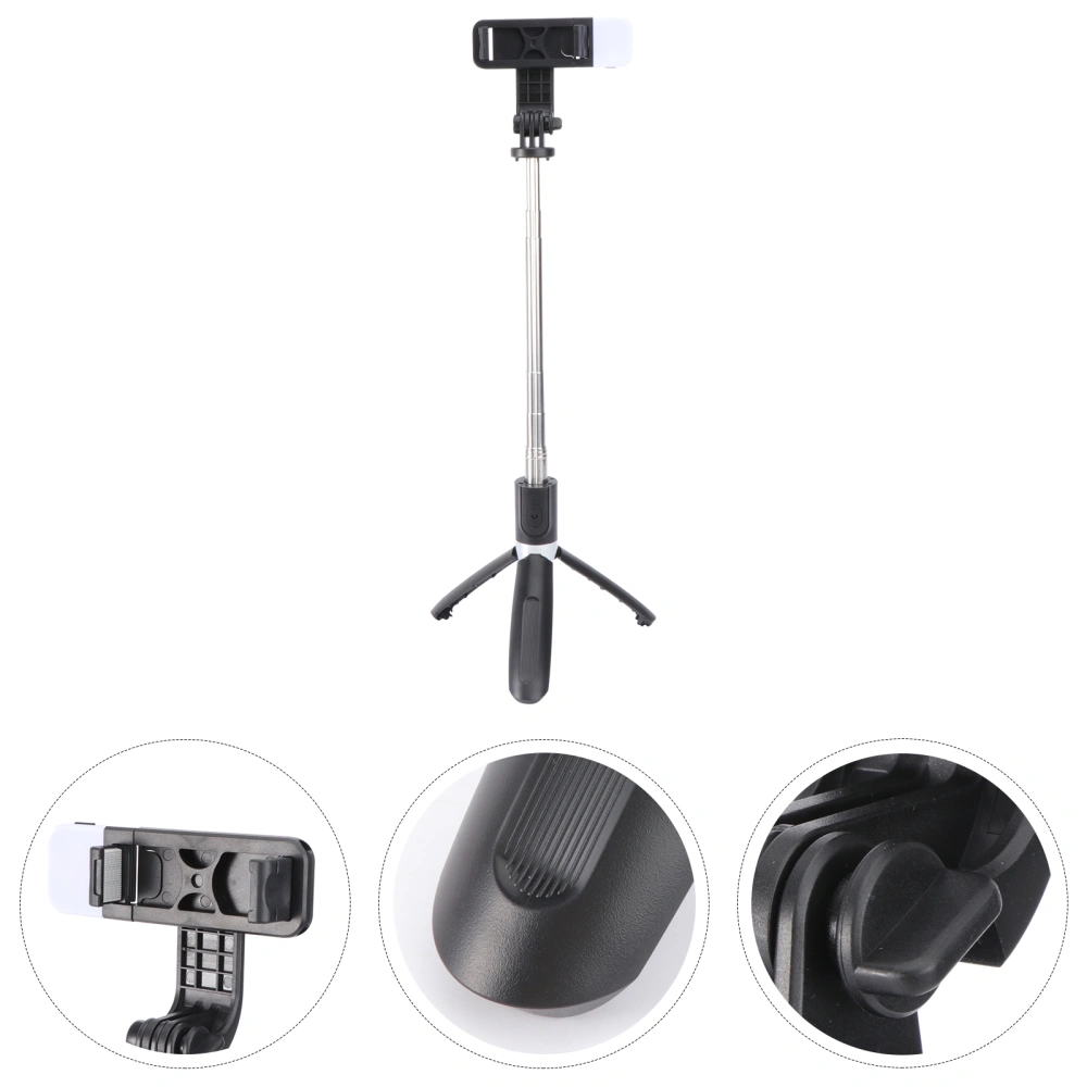 1pc Selfie Stick Tripod Mobile Phone Supporting Rack Phone Holding Rack (Black)