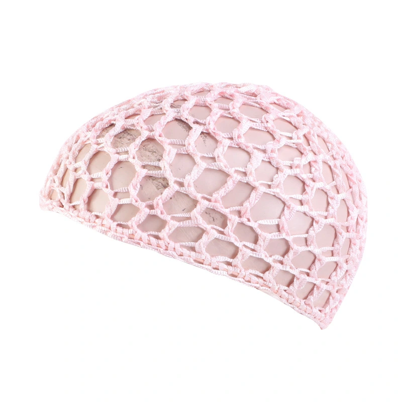 6Pcs Mesh Crochet Hair Net Caps Women Knit Snood Hats Crochet Beanie Caps