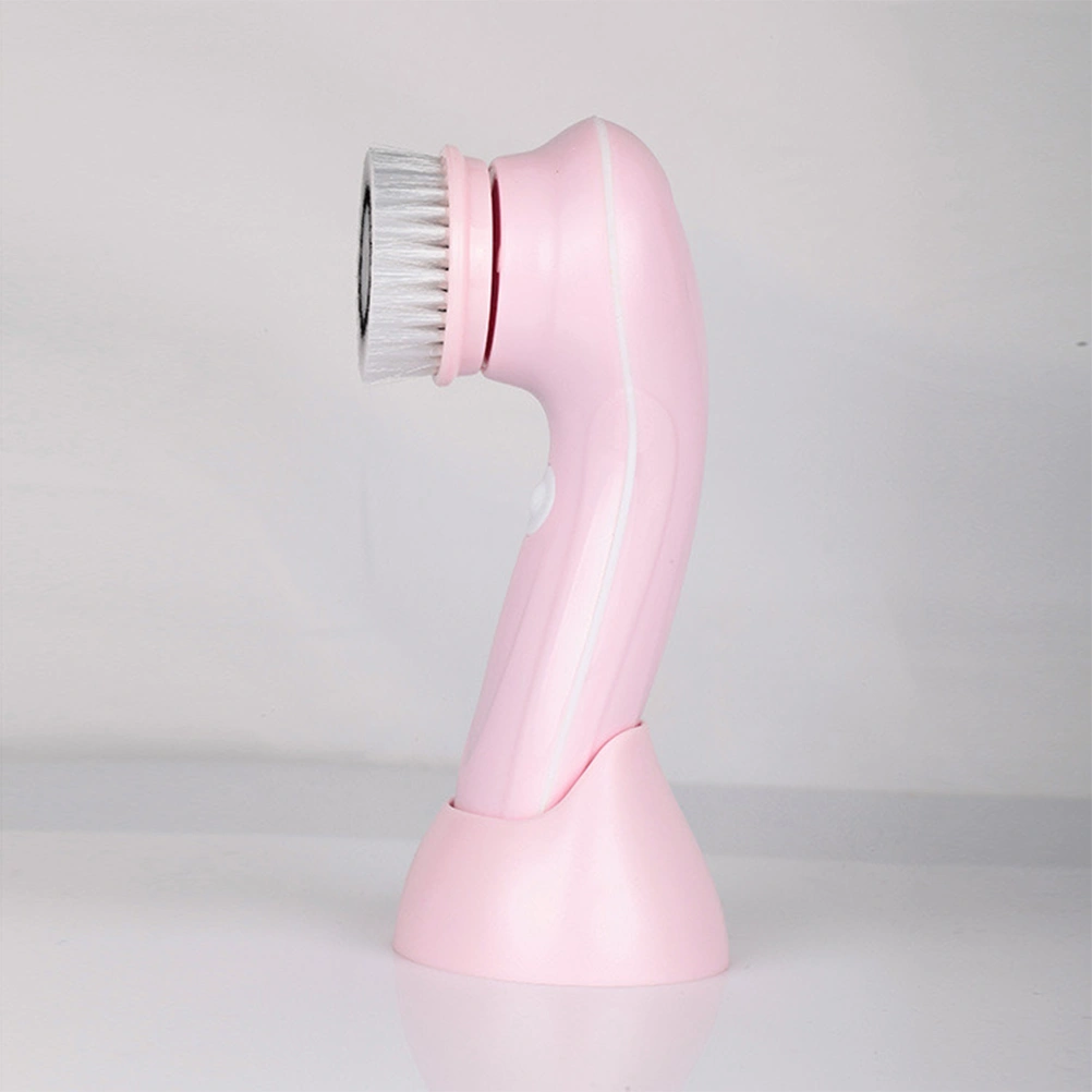 Electric Face Washing Cleaner Facial Cleansing Brush Pore Deep Cleansing Face Brush for Woman Man(Pink)