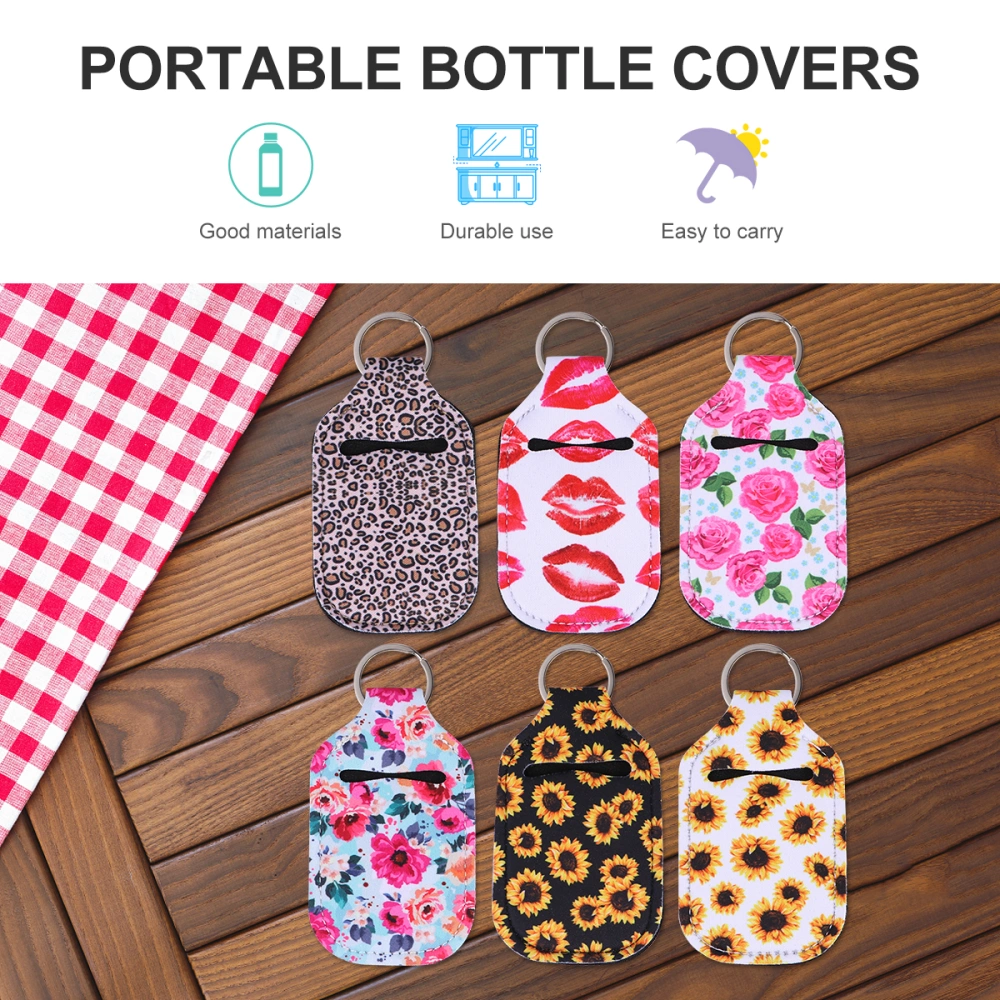 12PCS Hand Sanitizer Bottles Refillable Bottle Covers Set Perfume Storage Containers Cover for Travel