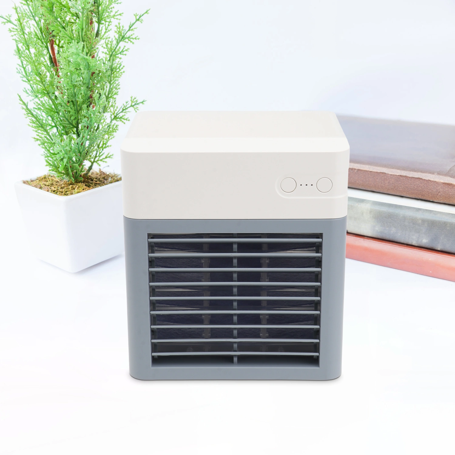 1pc Desktop Air Cooler Office Desktop Portable USB Air Conditioner Fan Mini Air Conditioner