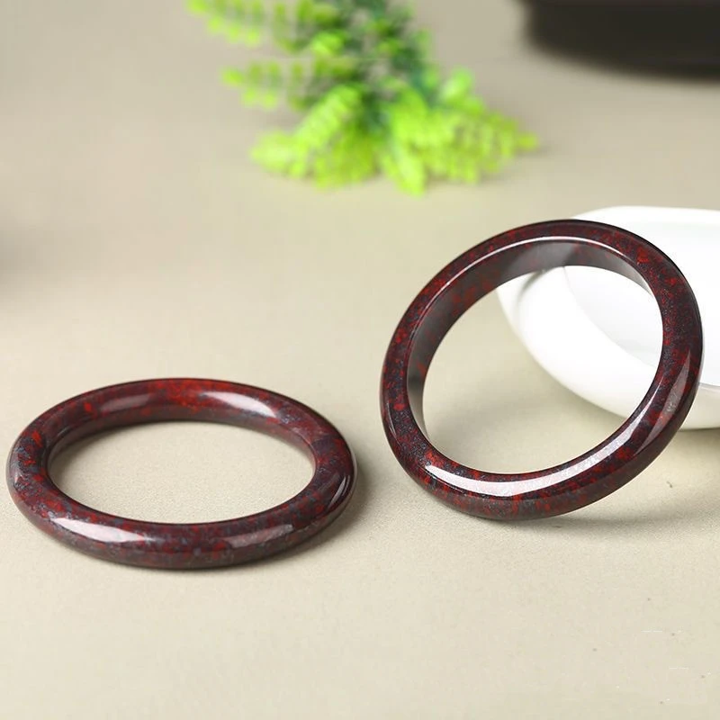 Meteorite Chicken Blood Red Jade Bracelet