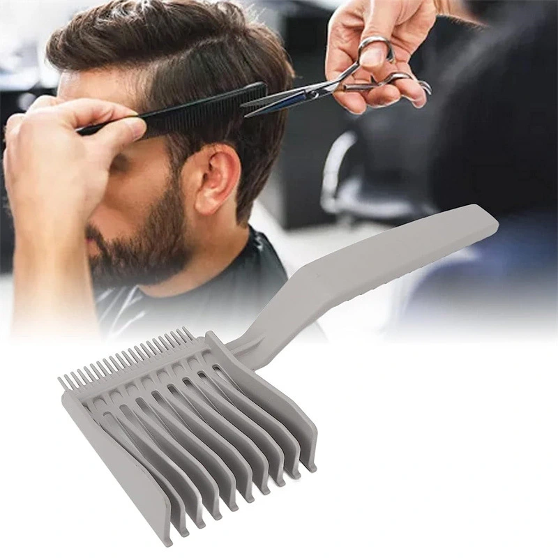 Clipper Barber Fade Combs Ergonomic Men Styling Tool Hair Cutting Comb Plastic Gradienter Design Flat Top Comb Salon