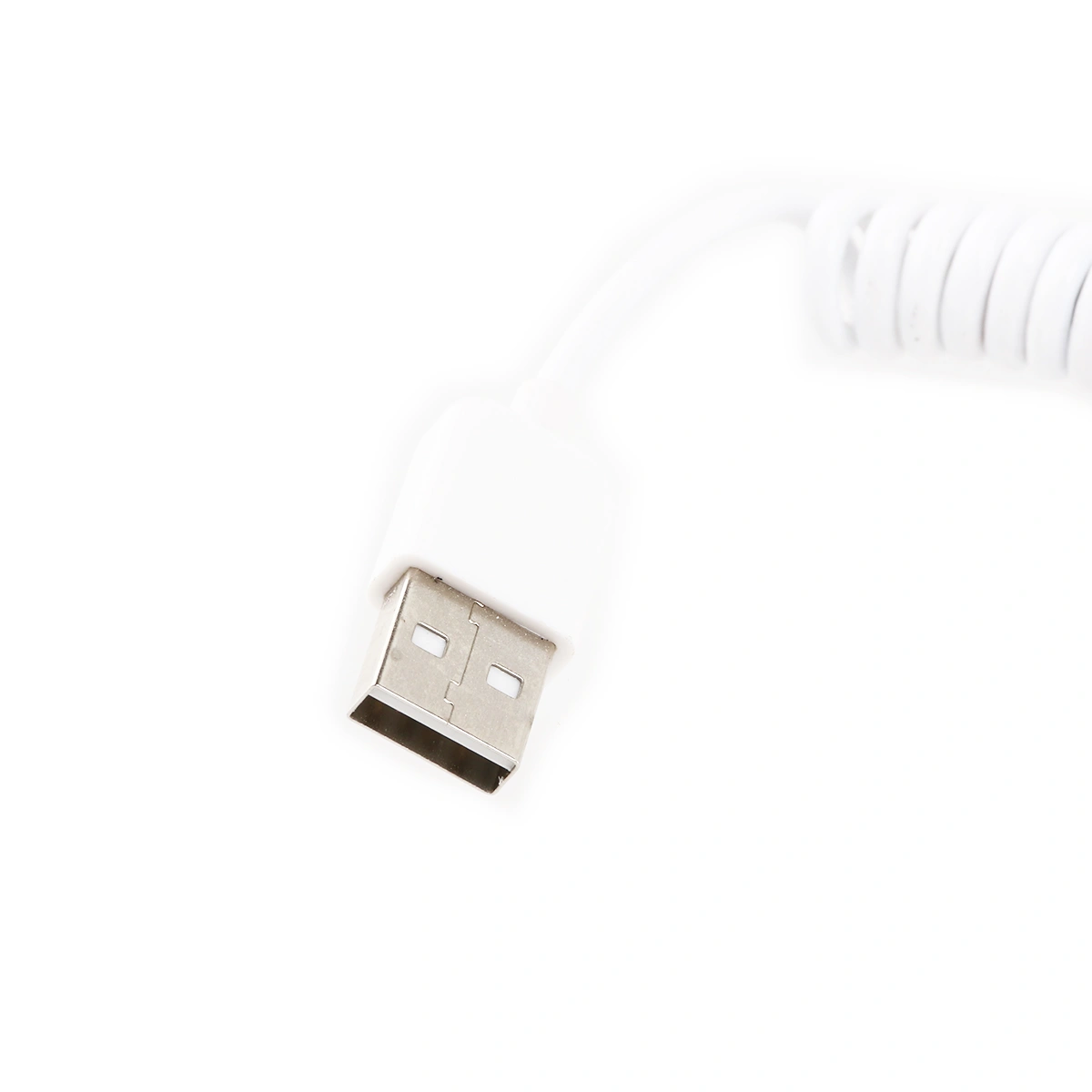 1M Spring Spiral USB-C USB 2.0 Type C Male to USB Data Charge Cable for New 12 Inch / ChromeBook Pixel / Nokia N1 Tablet / Zen AiO (White)