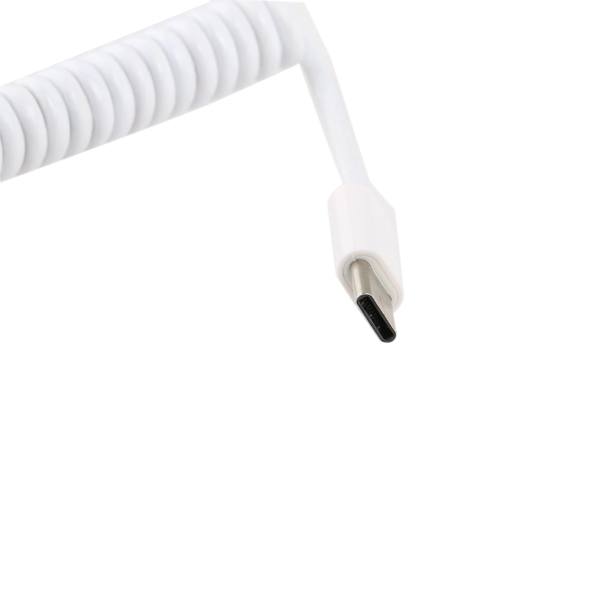 1M Spring Spiral USB-C USB 2.0 Type C Male to USB Data Charge Cable for New 12 Inch / ChromeBook Pixel / Nokia N1 Tablet / Zen AiO (White)