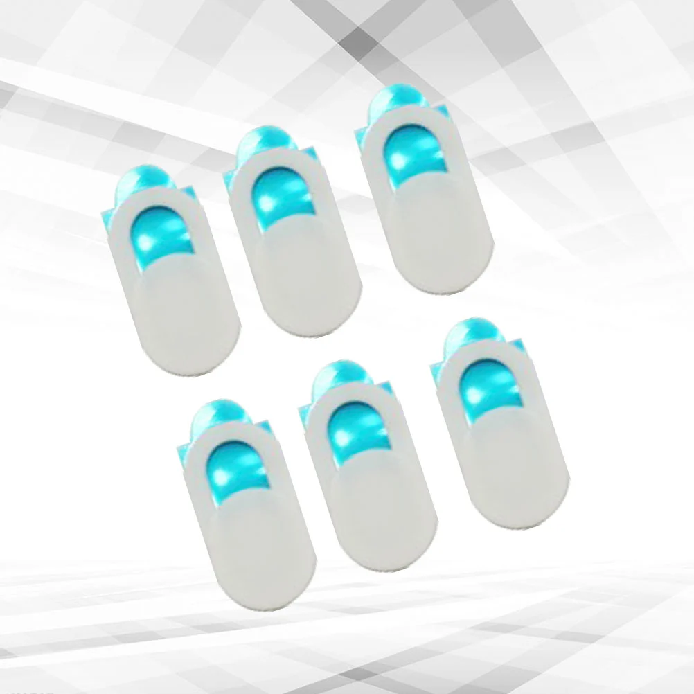 6Pcs Metal Oval Shaped Webcam Cover Camera Slider Shutter Privacy Protect Sticker for Laptop Tablet Phone Shutter Sticker(White)