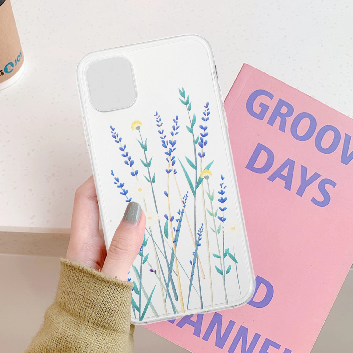 Women Phone Case Mobile Phone Protector Decorative Phone Shell Compatible with iPhone 11