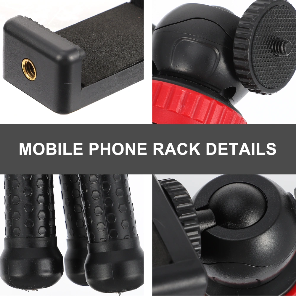 1pc Adjustable Tabletop Tripod 1/4 Inch Screw Phone Tripod with 1pc Phone Clip