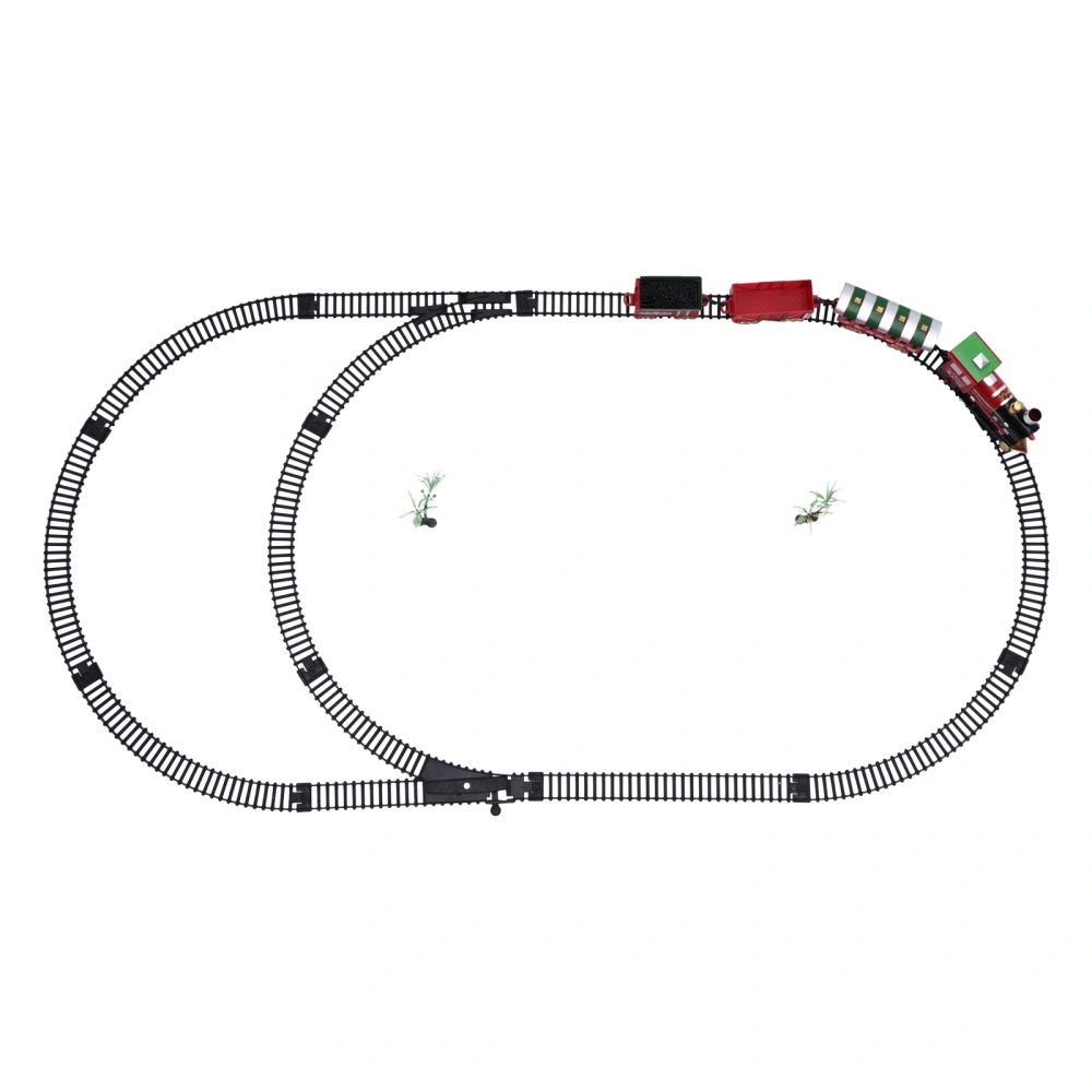 1 Set Xmas Music Train Model Toy Railway Track Toy Electric Train No Battery