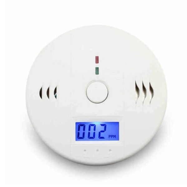 Portable Household LCD Digital Carbon Monoxide Detector Alarm CO Detector CO Alarm (White)