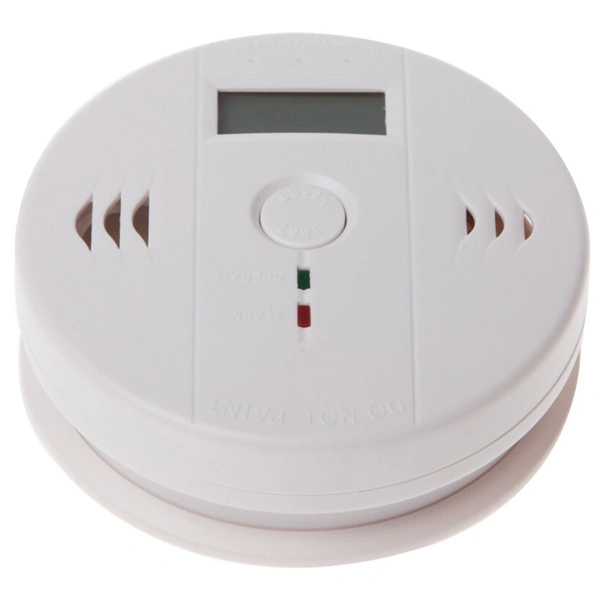 Portable Household LCD Digital Carbon Monoxide Detector Alarm CO Detector CO Alarm (White)