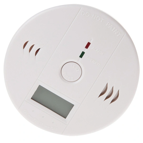 Portable Household LCD Digital Carbon Monoxide Detector Alarm CO Detector CO Alarm (White)
