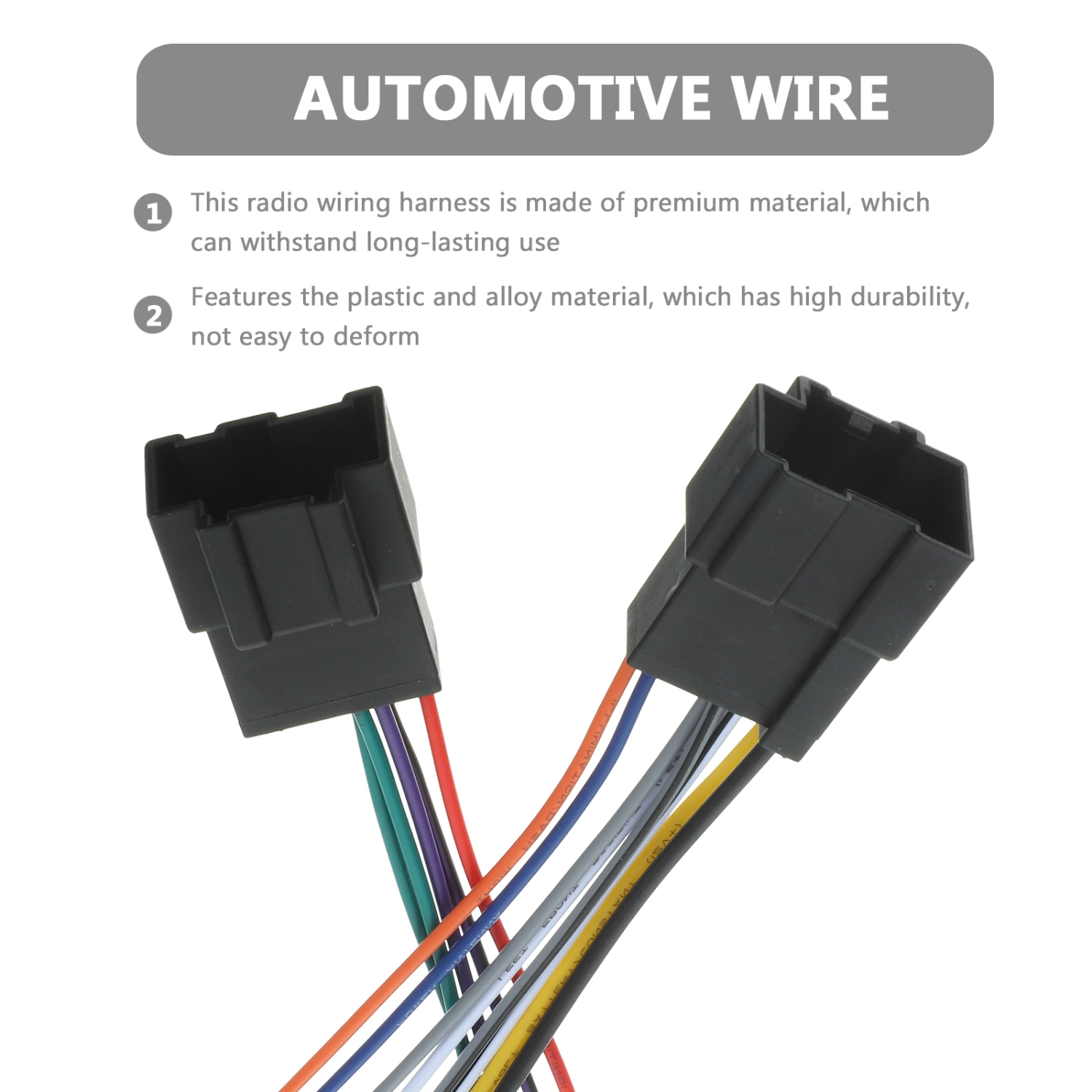 1 Pair Radio Wiring Harness Automotive Wiring Stereo Installation Wire Harness