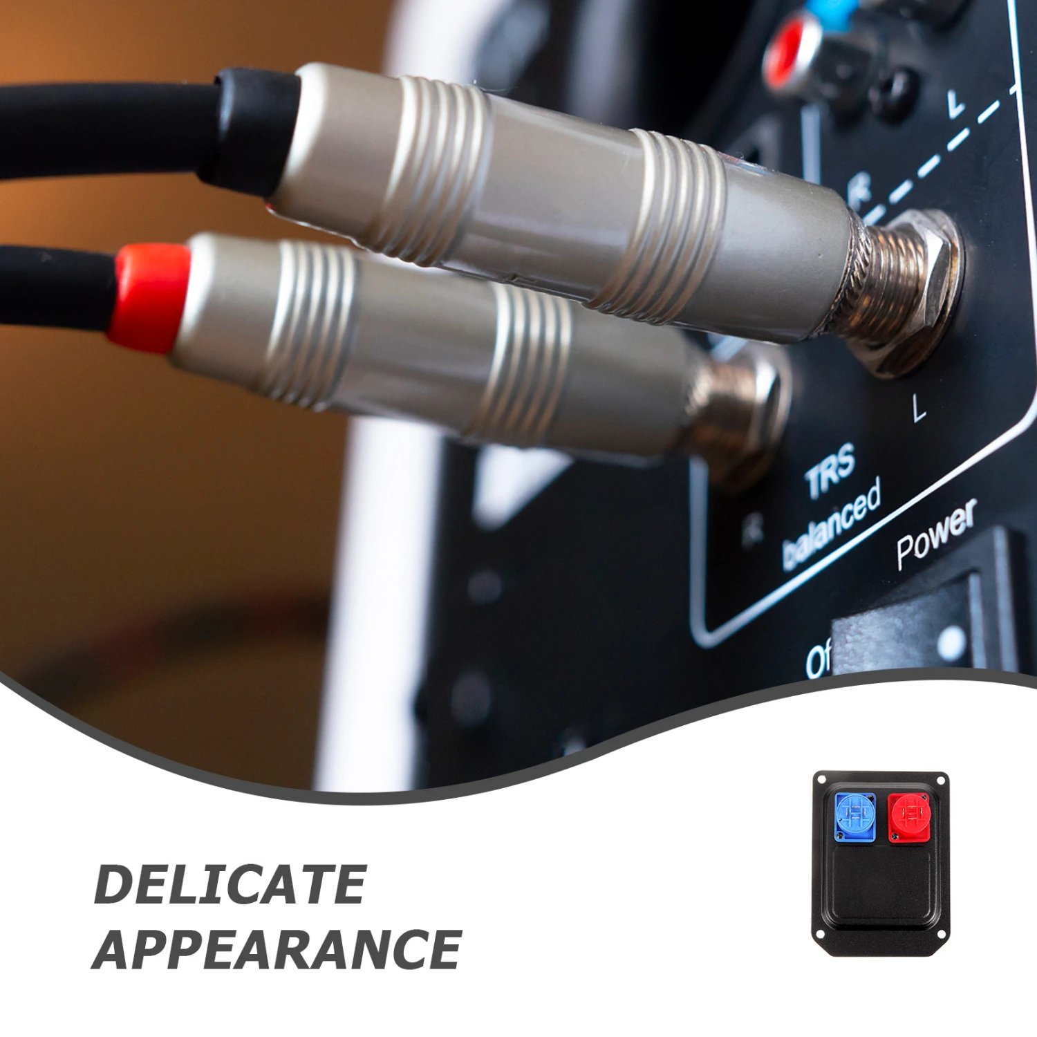 Stage Speaker Double Holes Socket Panel Professional Audio Speaker Back Socket