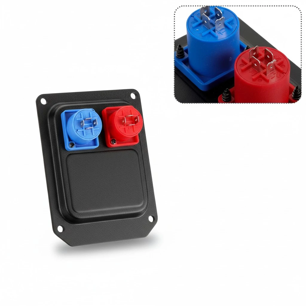 Stage Speaker Double Holes Socket Panel Professional Audio Speaker Back Socket
