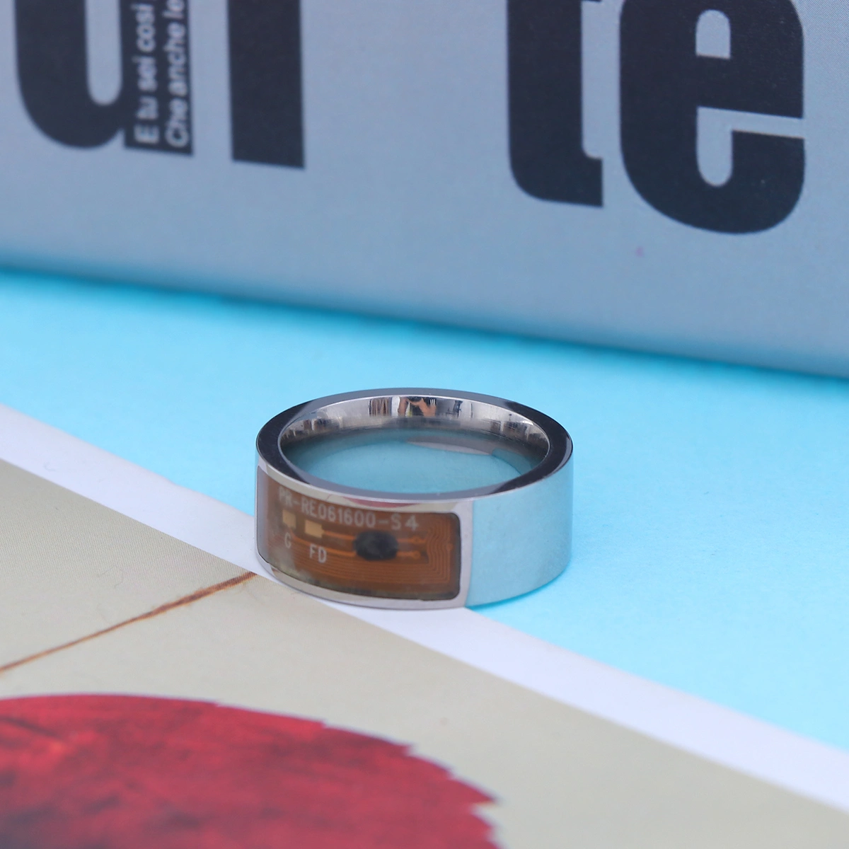 8mm NFC Tag Smart Ring Wearable Smart Rings Finger Digital Ring for Android Phone with Functions - Transparent(#8)