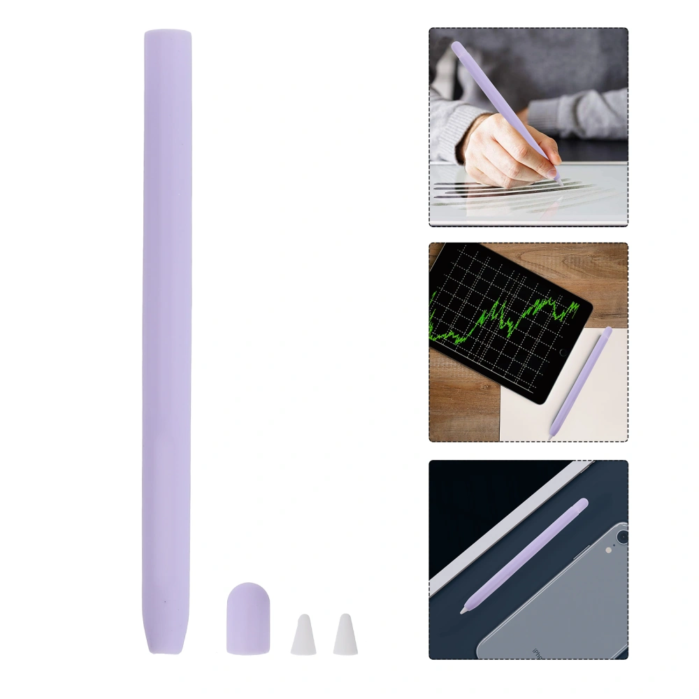 Anti-fall Silicone Stylus Pencil Protective Sleeve Compatible for Apple Pencil 2