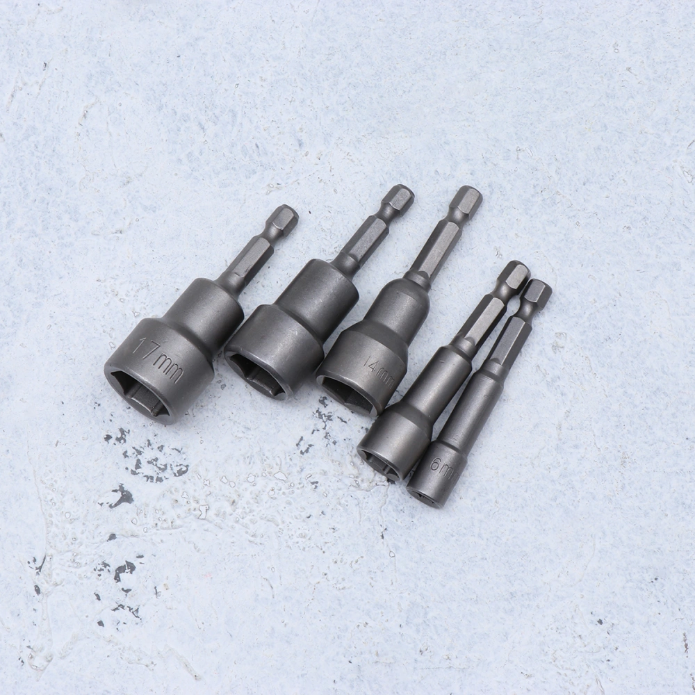 10pcs Hex Socket Sleeve Nozzles Drill Bits Adapter Electric Screwdriver Strong Magnetic Nut Driver Tool Set