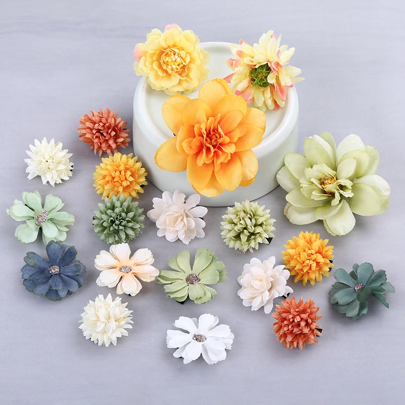 20pcs Hair Clips Women Flower Hairpins Small Hair Clips Cute Hair Accessories for Birthday Wedding