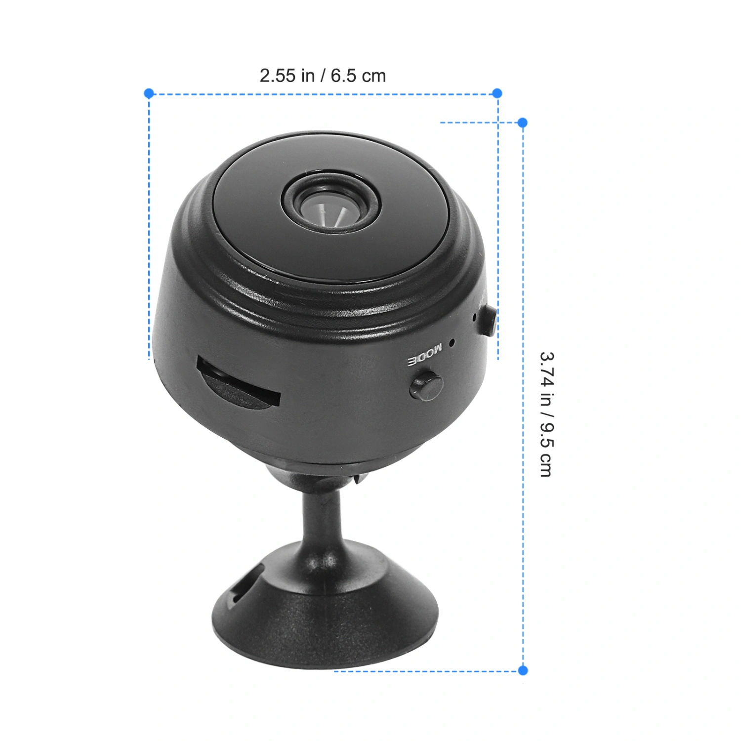 1pc 1080P Mini Wireless WIFI Smart Night Vision Camera Home Remote Monitor (Black)