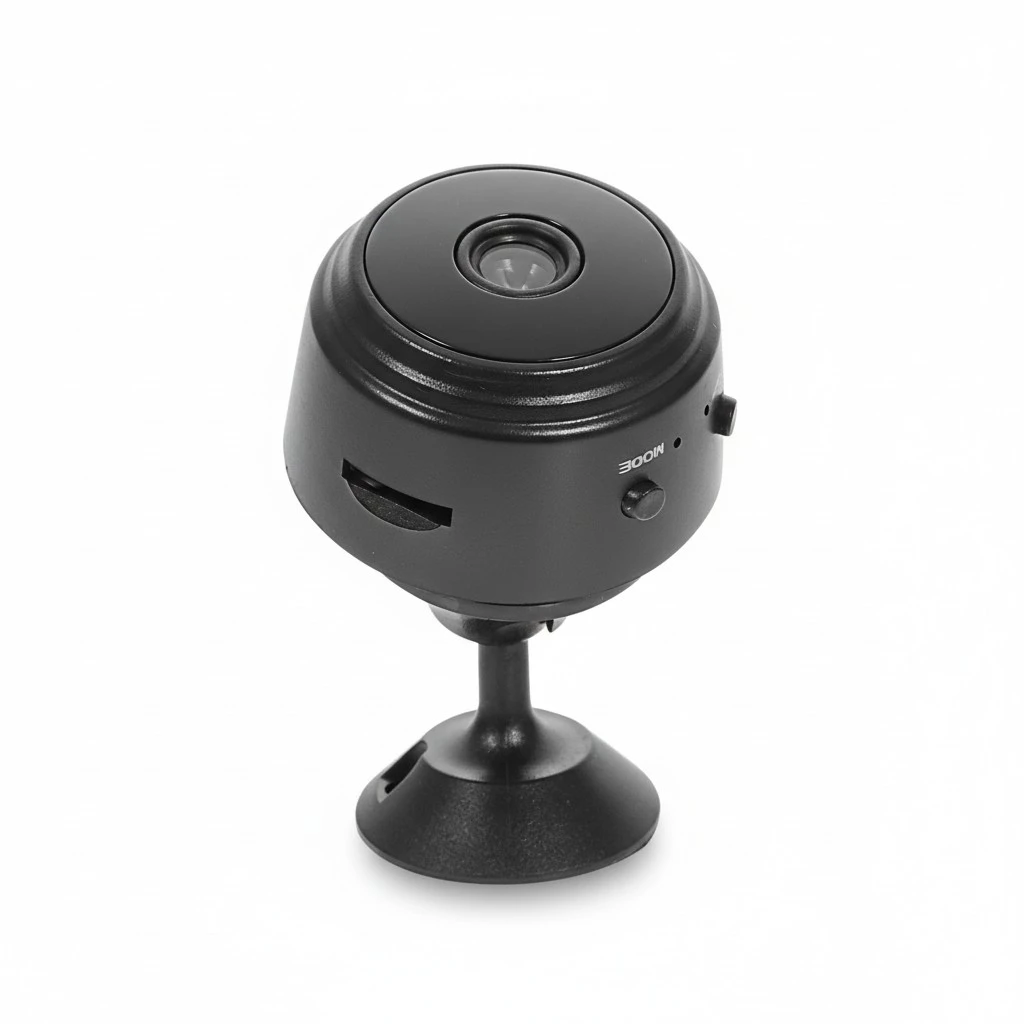 1pc 1080P Mini Wireless WIFI Smart Night Vision Camera Home Remote Monitor (Black)