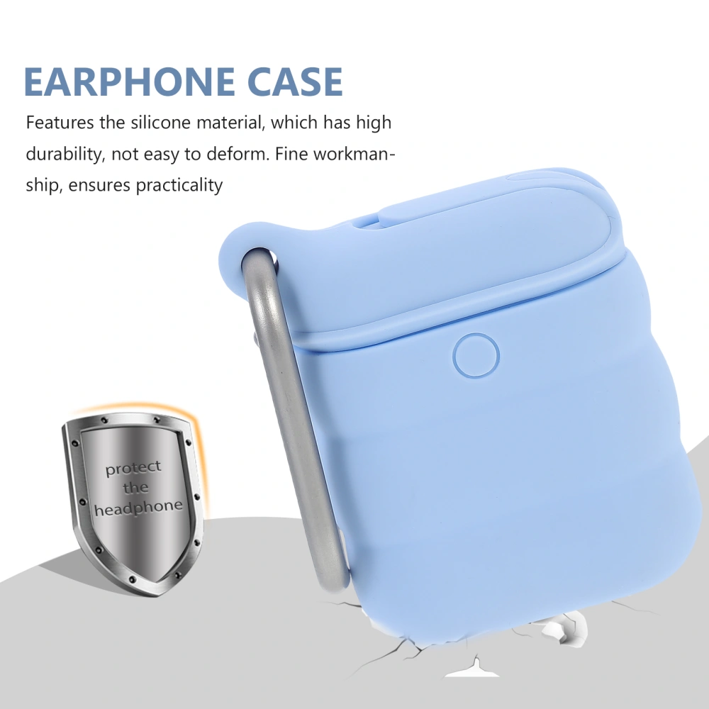 2 PCS Wireless Earphone Box Compatible For AirPods 1/2 Silicone Waterproof Shell