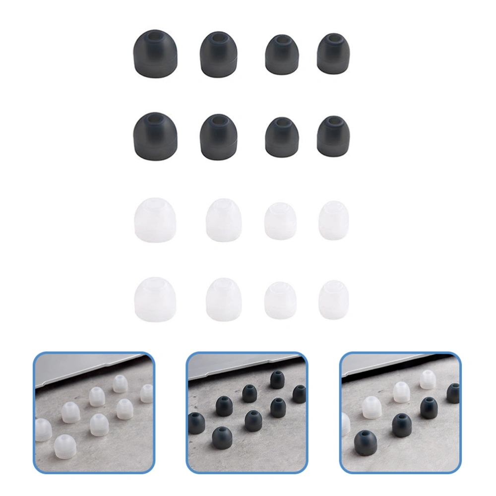 8 Pairs of Silicone Ear Buds Tips Comfortable Ear Tips Compatible for WF-1000xM3 WI-1000xM2 C600N