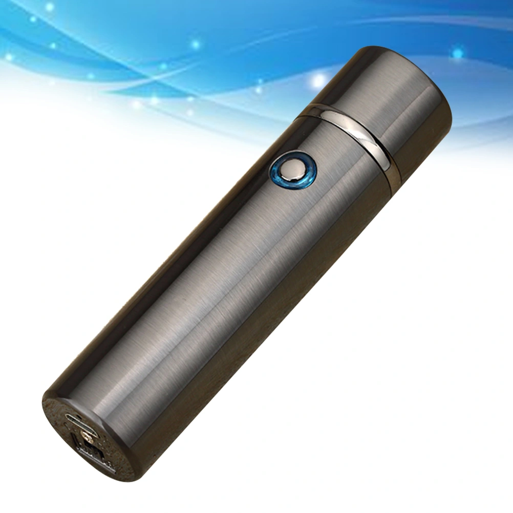 Electric USB Cigarette Lighter Windproof Flameless Lighter Rechargable Cigar Lighter(Black)