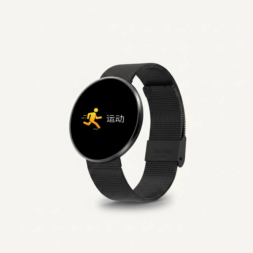 Smartwatch CF006 0.96 Inch OLED Round Screen Smart Bracelet Heart Rate Monitor Sleep Monitor For IOS And Android Device