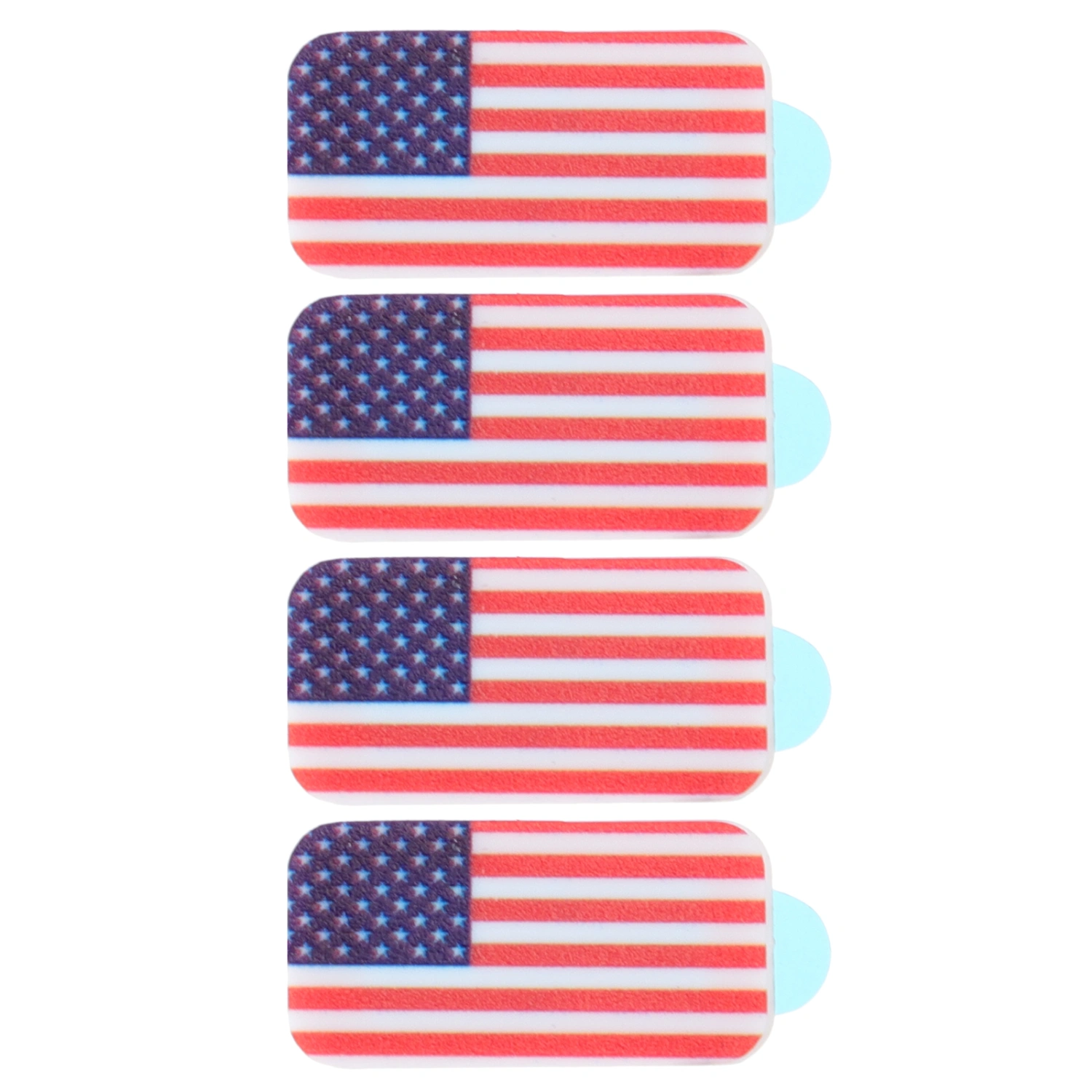 4 Pcs American Flag Pattern Phone Camera Covers Anti-peeping Sliding Covers