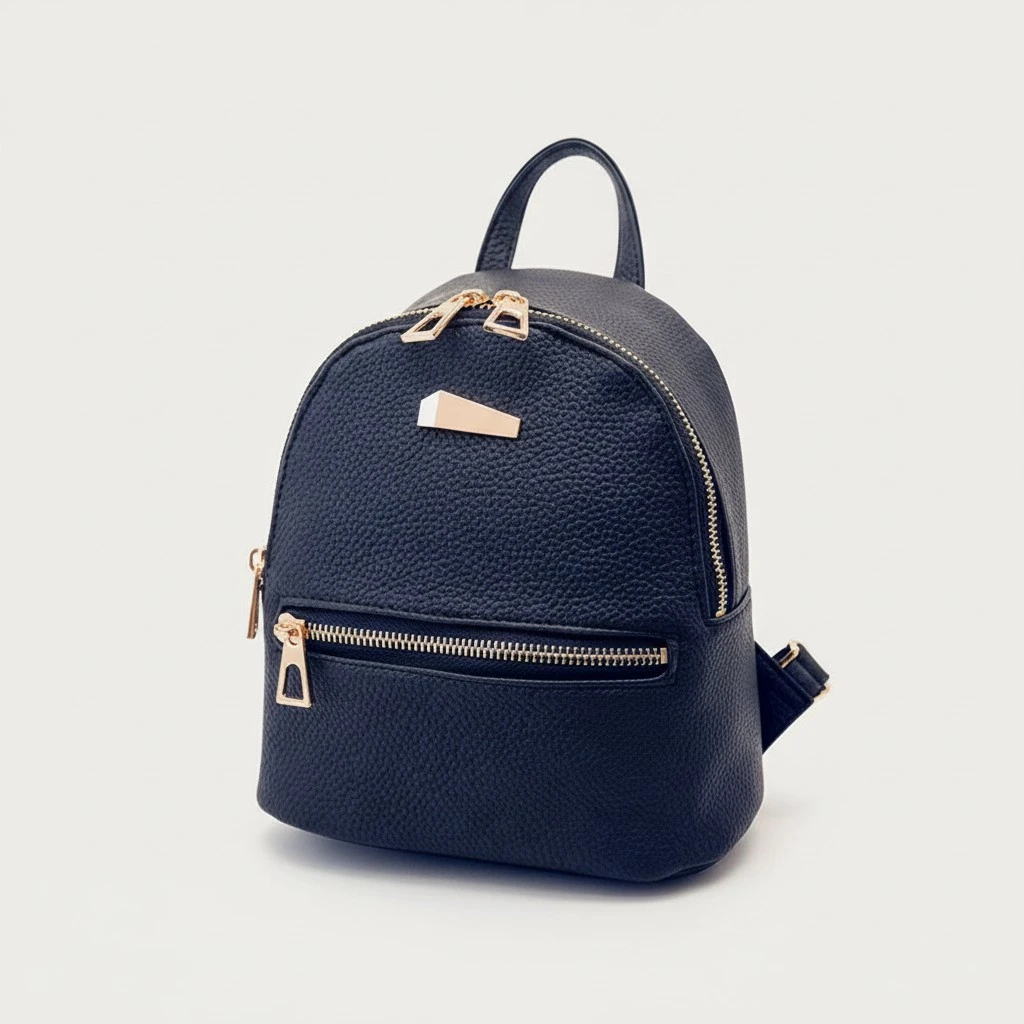 Women's New Fashion Causal Backpack Travel Handbag Mini School Bags Daypack for Girls (Black)