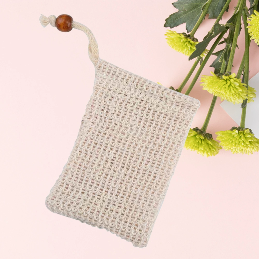 Natural Sisal Soap Bag Exfoliating Pouch Reusable Soap Saver