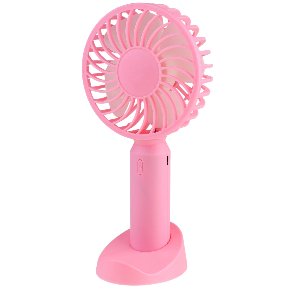 Portable Handheld Fan Convenient Desktop Fan Small Summer Fan Simple Style USB Fan for Dormitory Home Office (Pink)