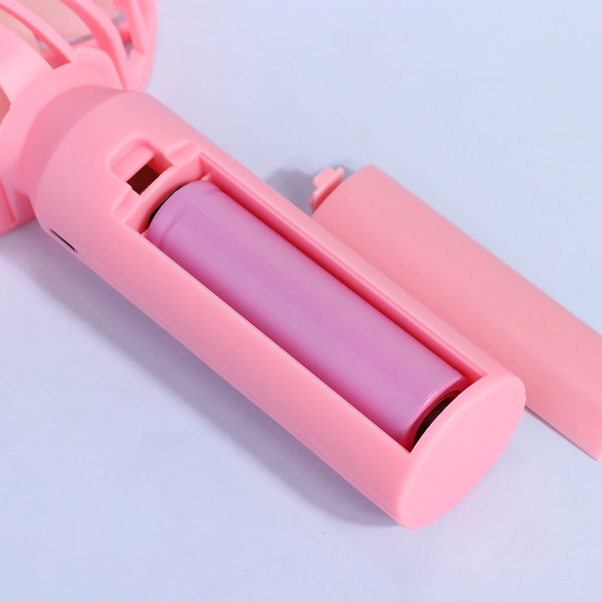Portable Handheld Fan Convenient Desktop Fan Small Summer Fan Simple Style USB Fan for Dormitory Home Office (Pink)