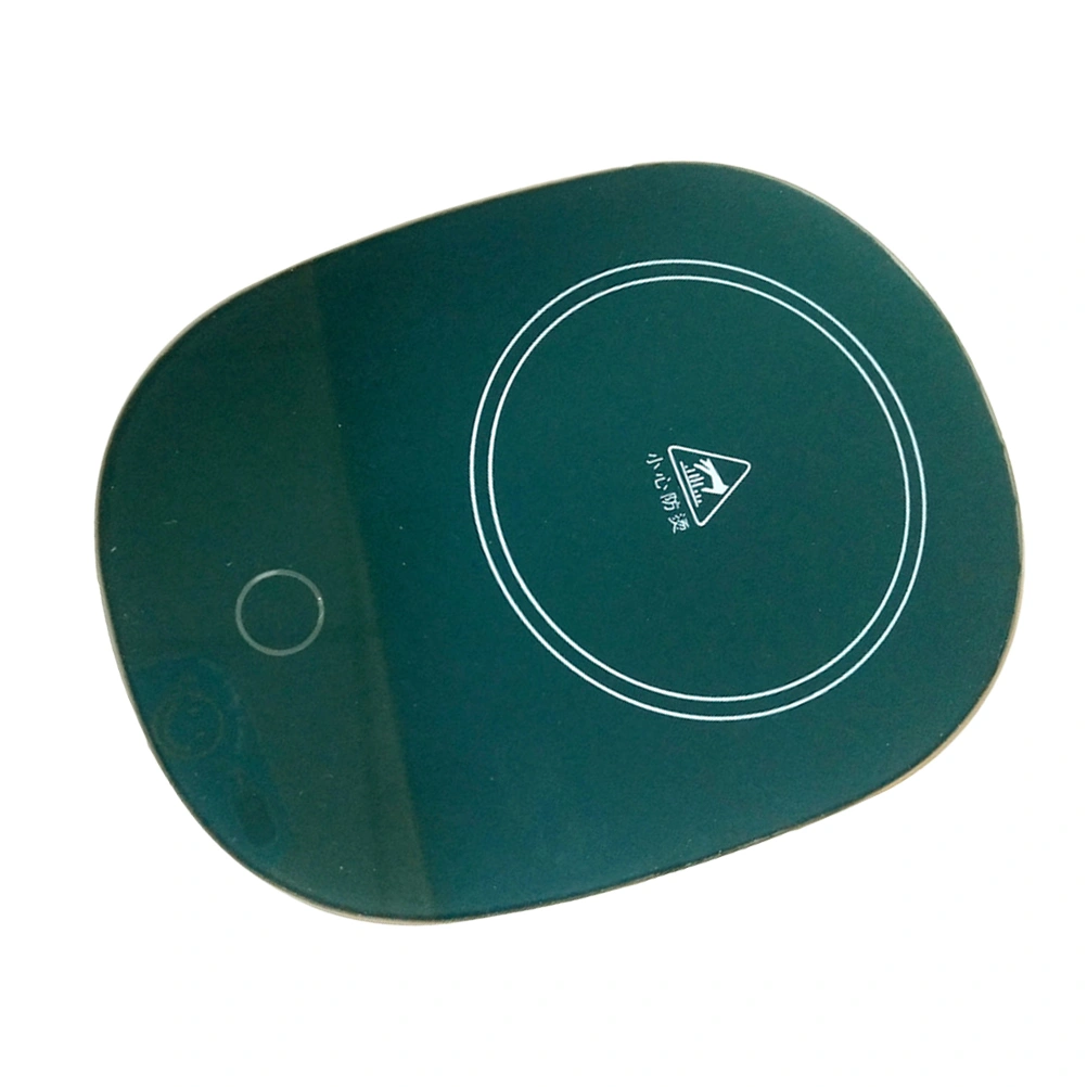 1Pc USB Heating Coaster Practical Cup Heating Coaster Milk Cup Warmer (Green)