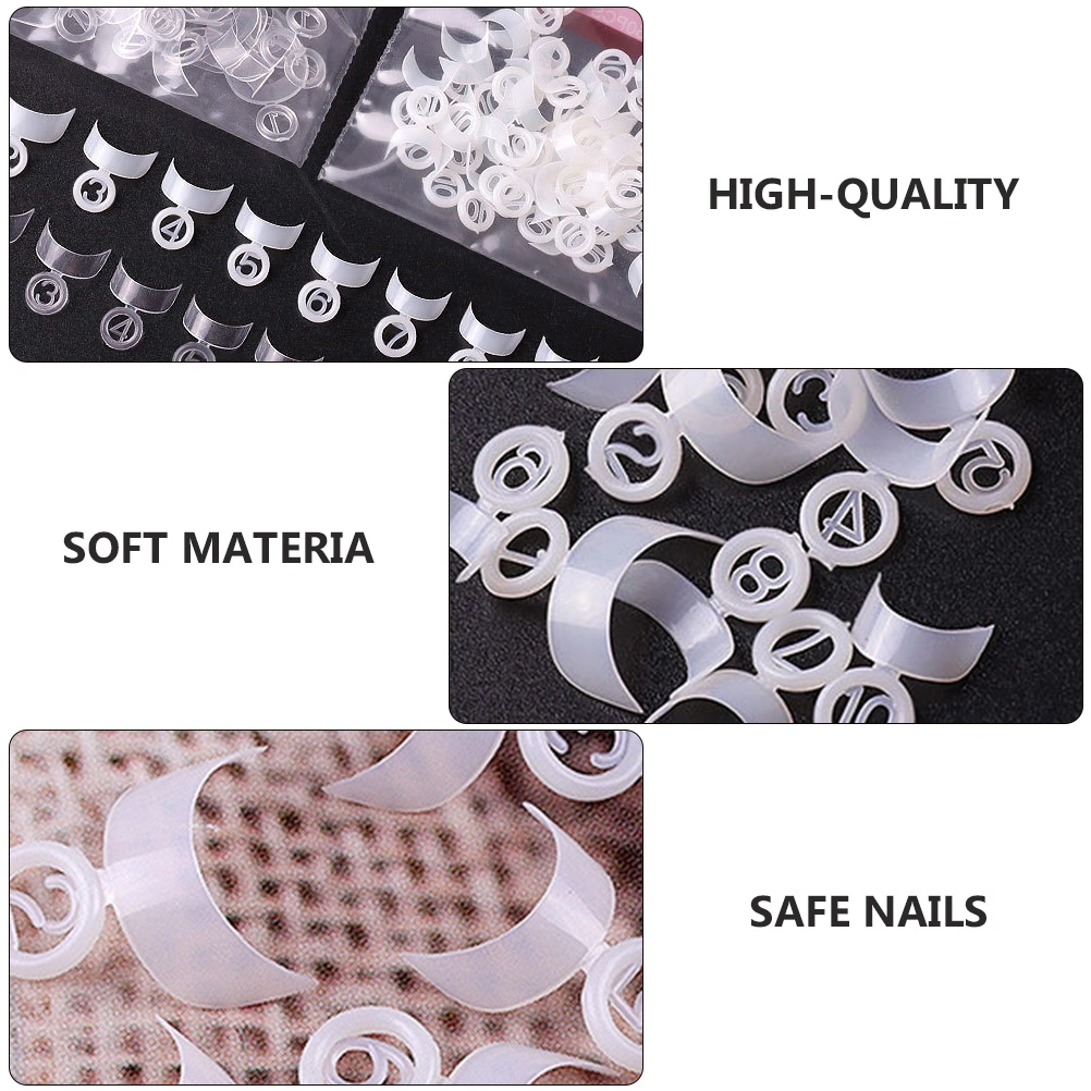500Pcs Crescent Fake Nails Plates Nails Tips Manicure Art Accessories for Home