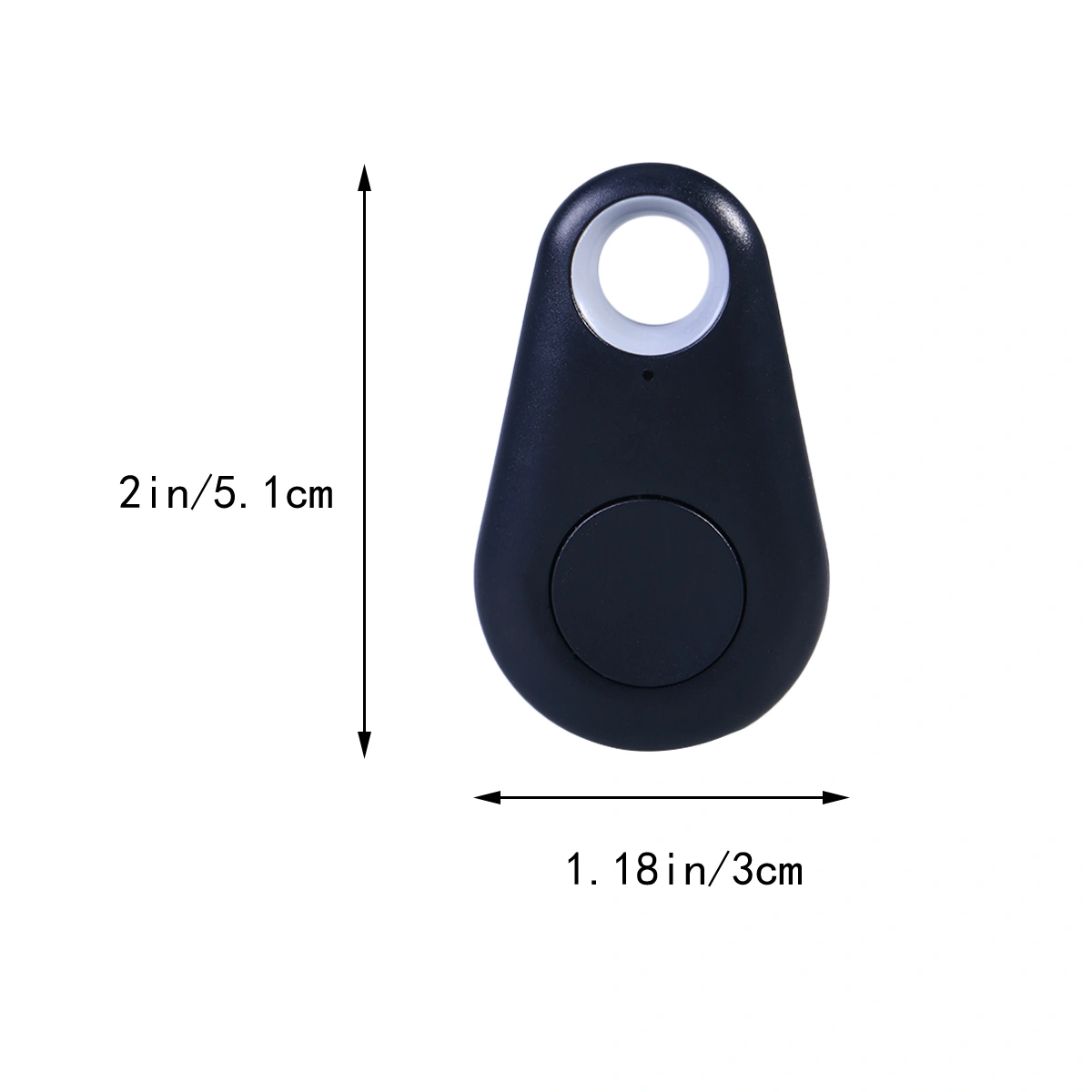 2 PCS Smart Finder GPS Locator Pet Alarm Wireless4.0 Anti-lost Sensor Remote Selfie Shutter Seeker for Kids Bag Wallet Keys Car Smart Phone (Black)