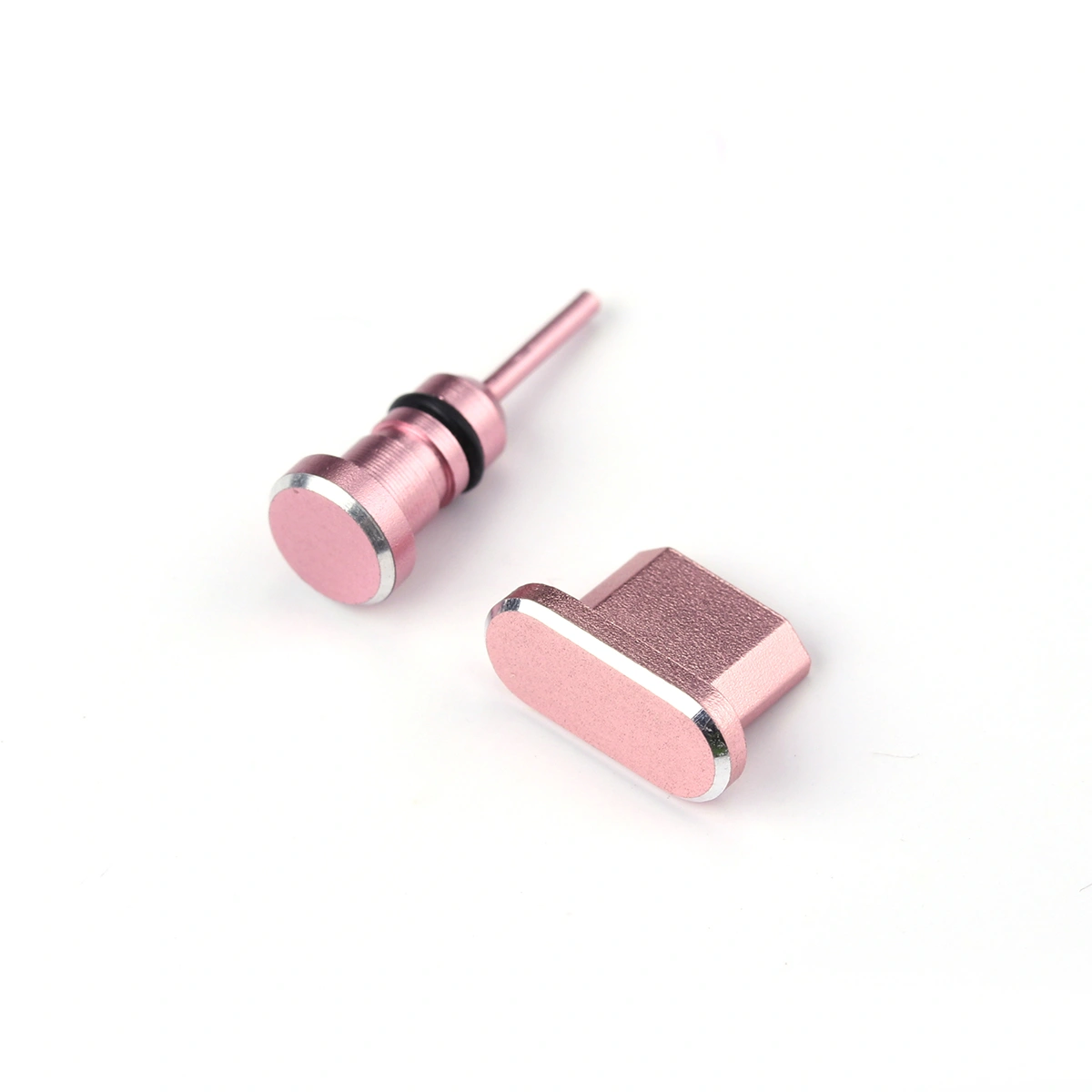 2pcs/ Set 3.5mm Earphone Jack Anti Dust Plug And Micro USB Port Plug for Android Phones Galaxy S7/ S7 Edge/ Motorola Moto G5 Plus/ Galaxy J7 2016/ Xperia S/ Huawei Honor 6X/ HTC/ LG (Rose Gold)