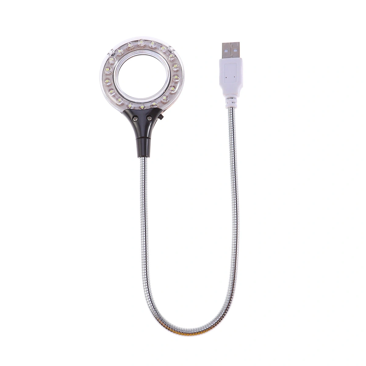 1pc Flexible USB 18 LED Light Lamp Adjustable Reading Lamp Portable Night Lamp for Power Bank PC Laptop Notebook Computer with Switch (Black)