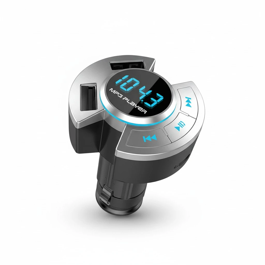 Hand-free Car Kit Multipurpose USB Charger FM Transmitter USB Drive TF Wireless Music Player