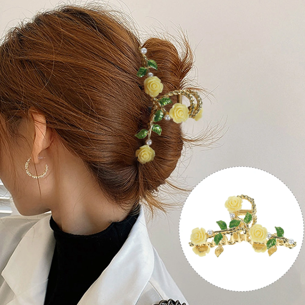 Hair Claw Clip Large Hair Clip Rose Hair Claw Clip Hair Clamp Hair Accessory for Women Girls