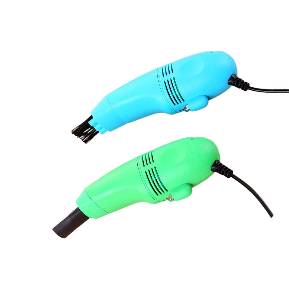 2Pcs Mini USB Vacuum Cleaner Powerful Keyboard Computer Cleaner Portable Vacuum Cleaning Tool for Car Home (Random Color)