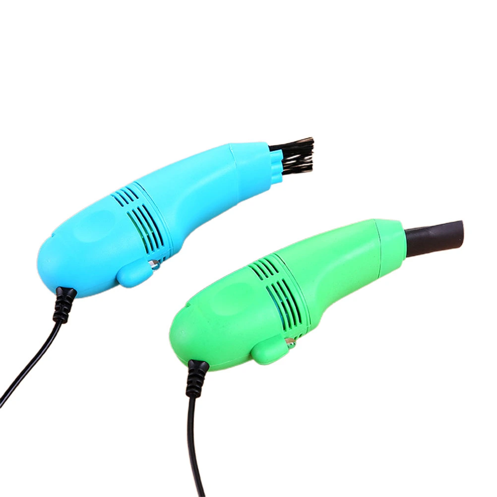 2Pcs Mini USB Vacuum Cleaner Powerful Keyboard Computer Cleaner Portable Vacuum Cleaning Tool for Car Home (Random Color)