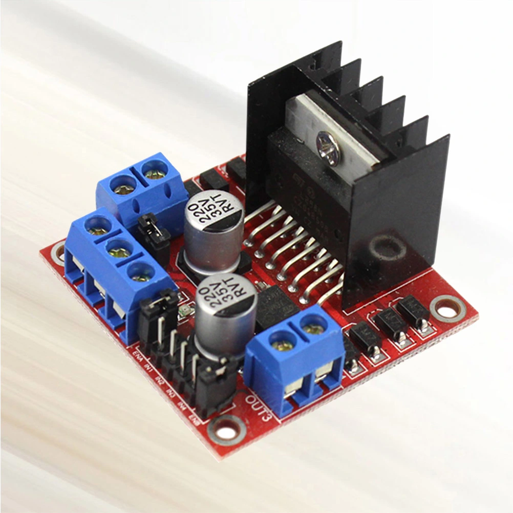 L298N Stepper Motor Driver Module DC 5-35V Stepper Motor Dual H Bridge Driver Controller Board Chip (Black)