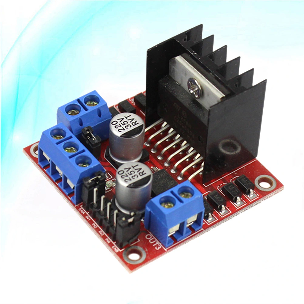 L298N Stepper Motor Driver Module DC 5-35V Stepper Motor Dual H Bridge Driver Controller Board Chip (Black)