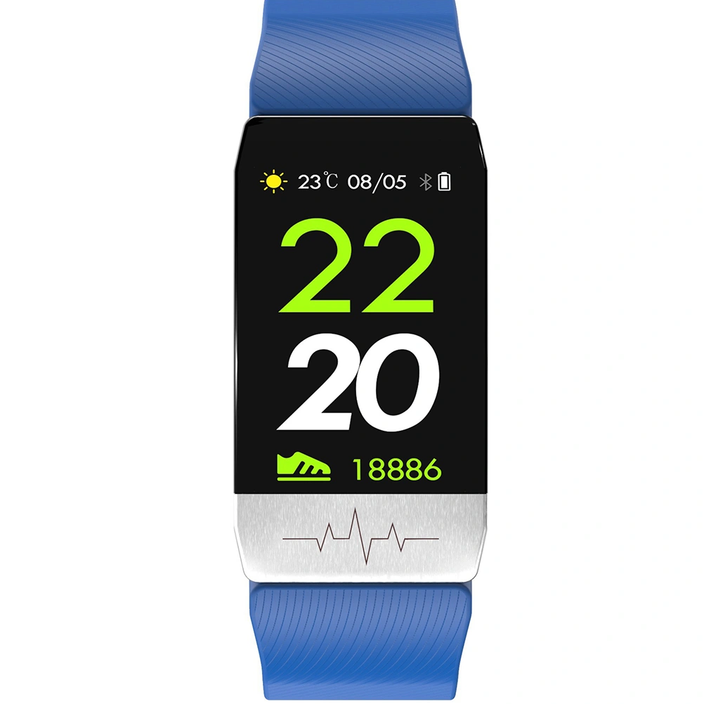 Smart Wristband Practical Blood Pressure Wristband Heart Rate Activity Fitness Smart Bracelet (Blue)