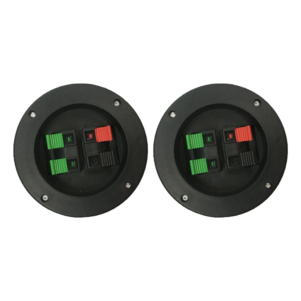 2PCS Loudspeaker Terminal Cup DIY 4-Way Terminal Binding Post Accessory